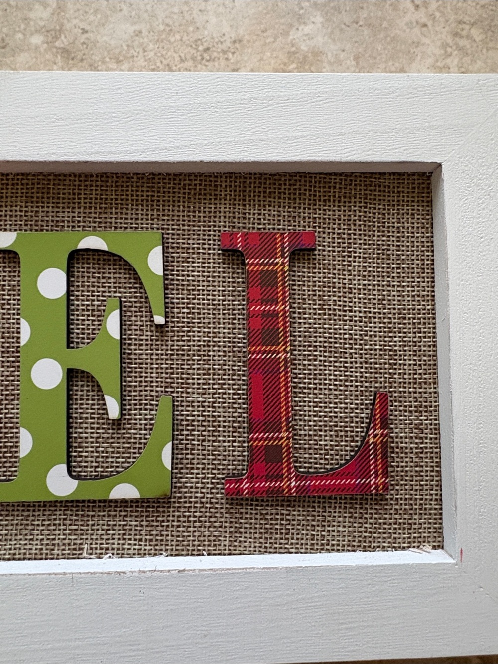 NOEL Holiday Wall Sign - Multi Color - Picture 6 of 6